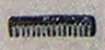 Dollhouse Miniature Comb, Black