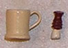Dollhouse Miniature Shaving Mug & Brush