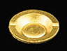 Dollhouse Miniature Gold Ashtray