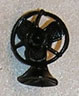 Dollhouse Miniature Fan, Electric, Black