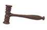 Dollhouse Miniature Judge's Gavel Brown