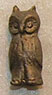 Dollhouse Miniature Statue, Owl, Pewter