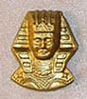 Dollhouse Miniature Egyptian Head, Gold Color
