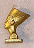 Dollhouse Miniature Egyptian Statue, Gold Color