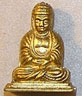 Dollhouse Miniature Buddha, Large, Gold Color