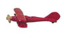 Dollhouse Miniature Toy Bi-Plane Red