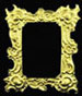 Dollhouse Miniature Gold Frame 2 1/2 X 2