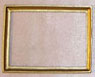 Dollhouse Miniature Picture Frame, Plain Rectangle, Gold Color