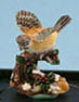 Dollhouse Miniature Chickadee (Hand Painted Bird Figurine)