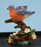 Dollhouse Miniature Bluebird (Hand Painted Bird Figurine)