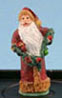 Dollhouse Miniature Father Christmas With Garland