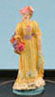 Dollhouse Miniature Victorian Lady Figure (Yellow)