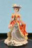 Dollhouse Miniature Victorian Lady Figurine (Sky Blue)