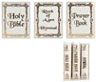 Dollhouse Miniature Religious Set - White, 3pc