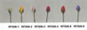 Dollhouse Miniature Rosebud Stems-White/Set Of 12