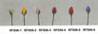 Dollhouse Miniature Rosebud Stems-Rose/Set Of 12