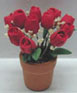 Dollhouse Miniature Red Tulips/Floor Pot 2 In