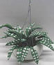 Dollhouse Miniature Hanging-Green/White Leaves 2 3/8