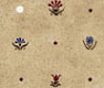 Dollhouse Miniature Pre-pasted Wallpaper, Blue and Red Flowers