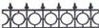 Dollhouse Miniature Widows Walk 1-3/4 In Black Plastic, 2Pc