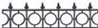 Dollhouse Miniature Widows Walk 1-3/4 In Black Plastic,144Pc