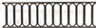 Dollhouse Miniature Modern Rail 6 In, 144Pcs Black Plastic