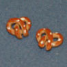 Dollhouse Miniature Pretzel, Set Of 2