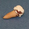 Dollhouse Miniature Ice Cream Cone, Swirl