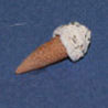 Dollhouse Miniature Ice Cream Cone, Cookies and Cream