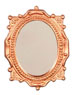 Dollhouse Miniature BRONZE VICTORIAN OVAL MIRROR