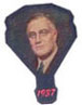 Dollhouse Miniature ROOSEVELT HAND FAN