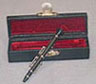 Dollhouse Miniature Black Clarinet With Case, 3