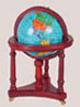 Dollhouse Miniature Globe with Stand