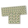 Dollhouse Miniature Mosaic Floor Tile Borders, 4pc