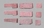 Dollhouse Miniature Red Blend Brick Corner, 125 Pcs