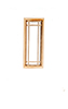 Dollhouse Miniature WINDOW, NARROW - FULL SQUARE CENTER