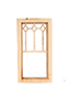 Dollhouse Miniature WINDOW - LONG DIAMOND TOP