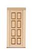 Dollhouse Miniature DOOR - 8 PANEL