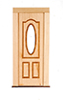 Dollhouse Miniature DOOR - OVAL CUTOUT