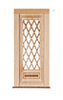 Dollhouse Miniature DOOR - FULL DIAMOND