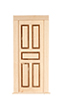 Dollhouse Miniature DOOR - 2-1-2 PANEL