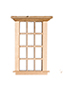 Dollhouse Miniature WINDOW, CLASSICAL - 6 OVER 6