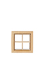 Square Window with Flat Trim