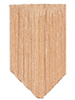 Dollhouse Miniature Economy Cedar Shingles, Diamond, 1000/Pk