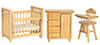 Nursery Set, 3 pc., Oak