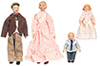 Dollhouse Miniature Porcelain Doll Family/4