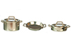 Pots and Pans with Lids, Nickel