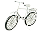 Large White Bicycle