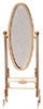 Brass Cheval Mirror