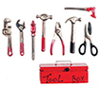 Toolbox with Tools/Set/9